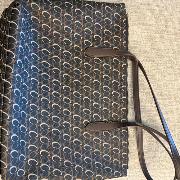 Looks like Coach City Tote with Coach Monogram or Goyard - NWOT - no name brand - Picture 3 of 6